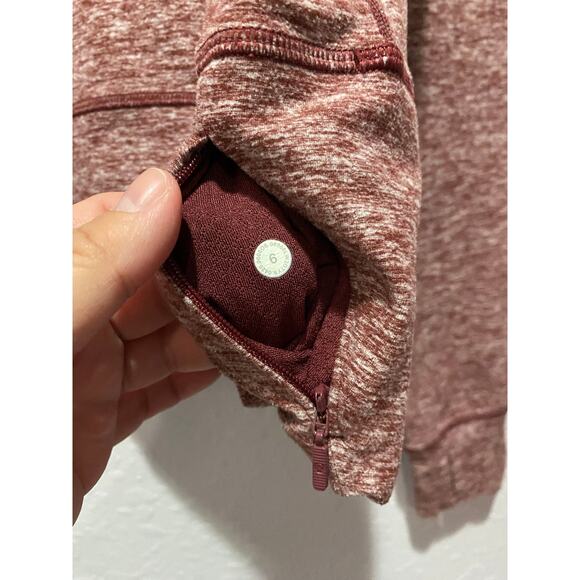 Lululemon Ready to Rulu Fleece Pullover in Heathered Savannah Size 6 - Picture 6 of 8